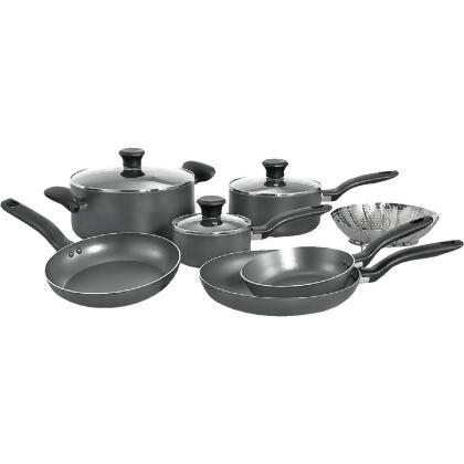Initiatives Non-Stick Black Cookware Set (10 Piece) B208SA64 