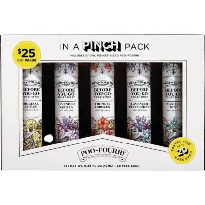 Poo Pourri Before-You-Go 10 Mil. Deodorizer Set (5-Piece) SET-10MLPACK 