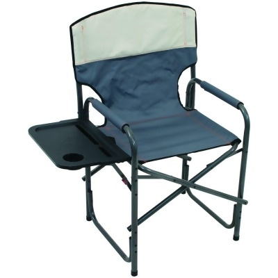 Rio Brands Slate/Putty Polyester Wide Broadback Oversized Directors Chair 