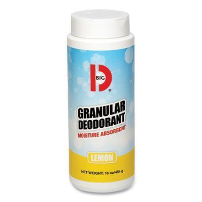 Big D Industries Granular Deodorant, Lemon, 16 Oz, Shaker Can, 12/carton 015000 