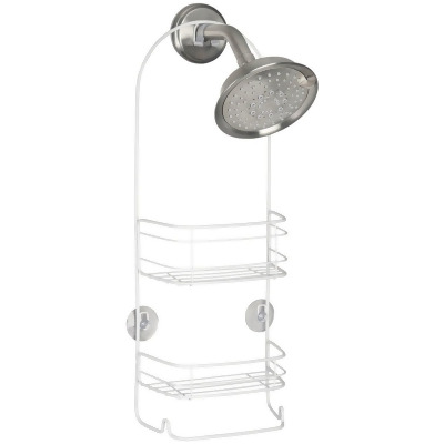 iDesign Rondo 2-Basket White Shower Caddy 58652 Pack of 4 