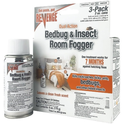 Bonide 6 Oz. Dual Action Bedbug Indoor Insect Fogger (3-Pack) 4673 