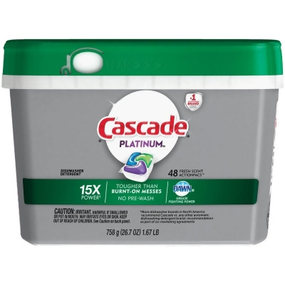 Cascade Platinum Action Pacs Fresh Dishwasher Detergent Tabs (48 Count) 97725 