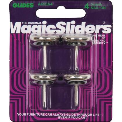 Nail-On Glide Plastic Furniture Glides (Pack of 10 Pcs)
