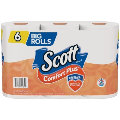 Scott Comfort Plus Toilet Paper (6 Big Rolls) 51434 Pack of 8 