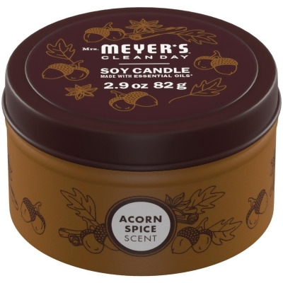 Mrs. Meyer's Clean Day 2.9 Oz. Acorn Spice Fall Tin Candle 346432 