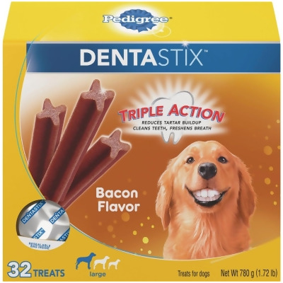 Pedigree Dentastix Large Dog Bacon Flavor Dental Dog Treat (32-Pack) 797007 