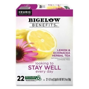 BigelowÂ® Benefits Lemon And Echinacea Herbal K-Cup, 0.11 Oz, 22/box Gmt2025 - All