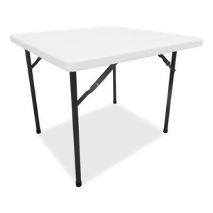 Alera Square Plastic Folding Table  36 w X 36 d X 29 1/4 h  White