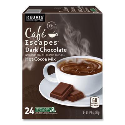 Café Escapes® Cafe Escapes Dark Chocolate Hot Cocoa K-Cups, 24/box 6802 