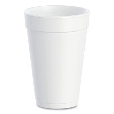 Dart® Foam Drink Cups, 16 Oz, White, 20/bag, 25 Bags/carton 16J165 