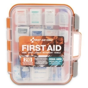 First Aid Only Inc 91064 Ansi Class A Bulk First Aid Kit  210 Pieces  Plastic Case