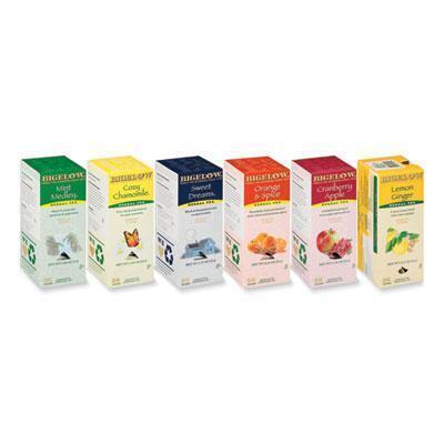Bigelow® Assorted Tea Packs, Six Flavors, 28/box, 168/carton RCB17578 