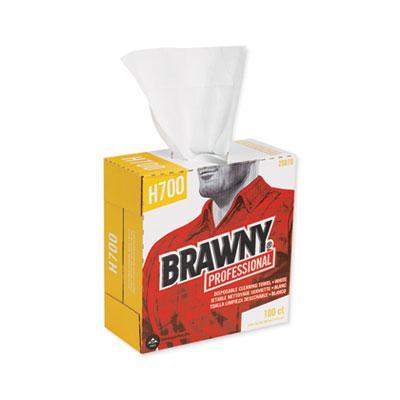 Brawny® Professional Medium Weight HEF Shop Towels, 9.1 x 16.5, 100/Box 25070 