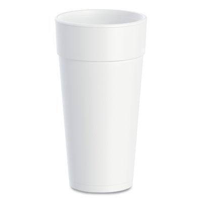 Dart® Foam Drink Cups, Hot/cold, 24 Oz, White, 25/bag, 20 Bags/carton 24J16 