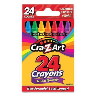 Cra-Z-Art® School Quality Crayon, Assorted Colors, 24/box 1020148 