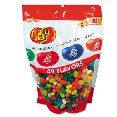 Jelly Belly® Candy, 49 Assorted Flavors, 2 lb Bag 98475 