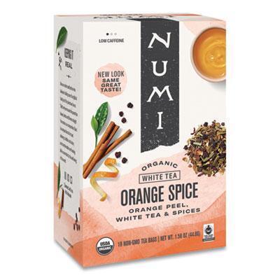 Numi® Organic Teas And Teasans, 1.58 Oz, White Orange Spice, 16/box 10240 