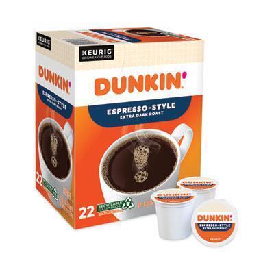 Dunkin Donuts® K-Cup Pods, Espresso, 22/Box 5000367616 