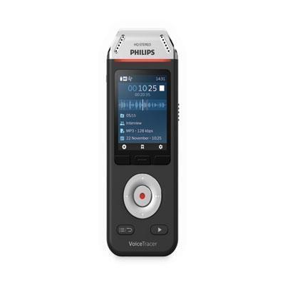 Philips® Voice Tracer DVT2110 Digital Recorder, 8 GB, Black/Silver DVT2110 