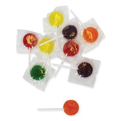 Office Snax® Lick Stix Suckers, Randomly Assorted Flavors, 5 lb Bag 00654 