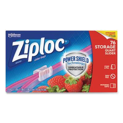 Ziploc® BAG,SLDR,QRT,76/PK,9PK/CT 316490 