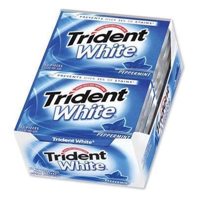 Trident® Sugar-Free Gum, Peppermint, 12 Sticks/pack, 9 Packs/box AMC67608 