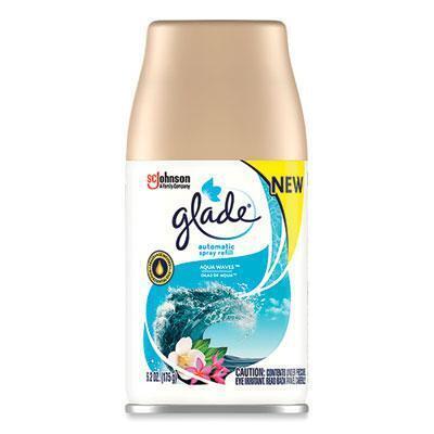 Glade® Automatic Air Freshener, Aqua Waves, 6.2 oz, 4/Carton 325078 