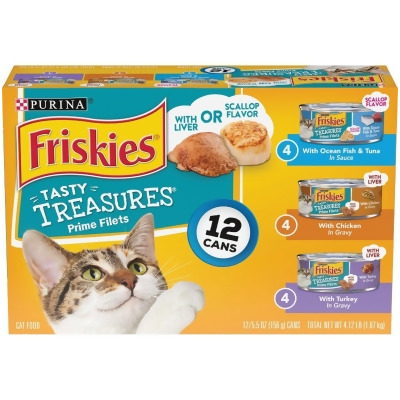 Friskies 12pk Vrty Fsks Cat Food 050499 