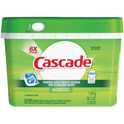 Cascade Action Pacs Fresh Dishwasher Detergent Tabs (60 Count) 14392 