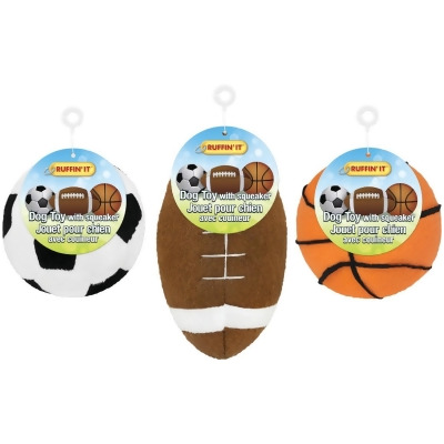 Westminster Pet Ruffin' it Assorted Sports Ball Dog Toys 70012 Pack of 3 