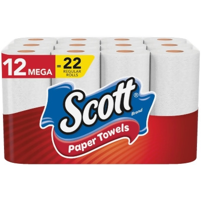 Scott Choose-A-Sheet Paper Towels (12 Mega Rolls) 38869 Pack of 2 