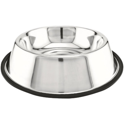 Westminster Pet Ruffin' it Stainless Steel Round 1.5 Qt. Non-Skid Pet Food Bowl 