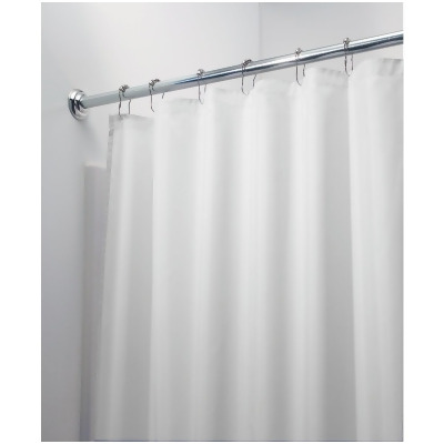 iDesign 72 In. x 72 In. White Polyester Shower Curtain Liner 14652 