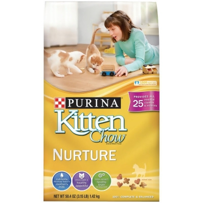 Purina Kitten Chow 3.15 Lb. Chicken Flavor Dry Kitten Food 178585 Pack of 6 