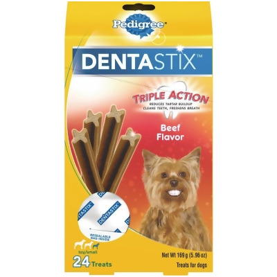 Pedigree Dentastix Toy Dog Beef Flavor Dental Dog Treat (24-Pack) 797002 
