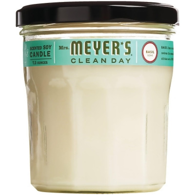 Mrs. Meyer's Clean Day 7.2 Oz. Basil Large Soy Candle 44116 