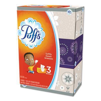 Puffs® White Facial Tissue, 2-Ply, White, 180 Sheets/Box, 3 Boxes/Pack 87615EA 