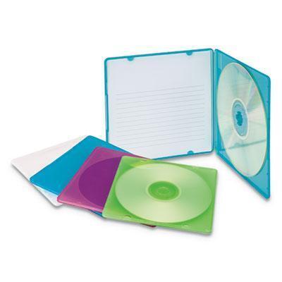Innovera® Slim Cd Case, Assorted Colors, 10/pack IVR81910 