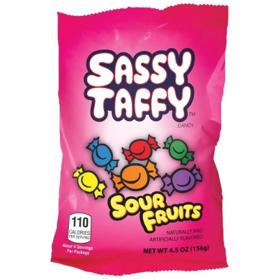 Taffy Town Sassy Sour 4.5 Oz. Taffy 309 Pack of 12 