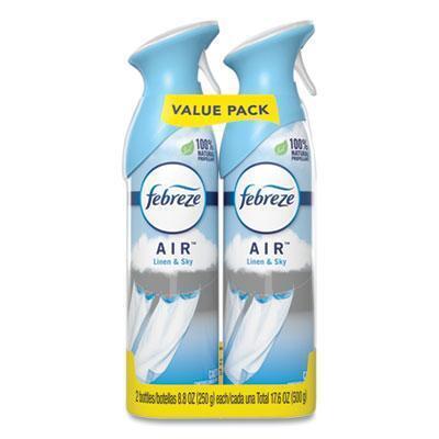 Febreze® Air, Linen And Sky, 8.8 Oz Aerosol Spray, 2/pack 97799PK 