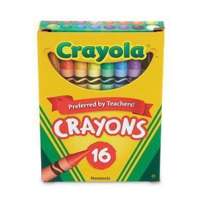 Crayola® Classic Color Crayons, Tuck Box, 16 Colors 520016 