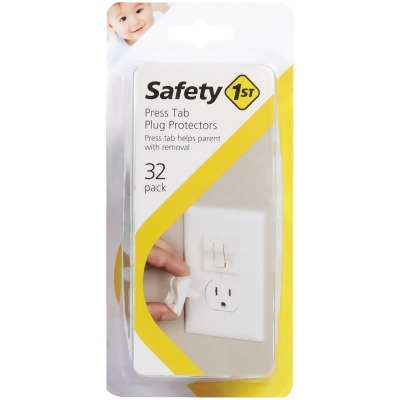 Safety 1st Press Tab White Plug Protector (36-Pack) HS260 Pack of 4 