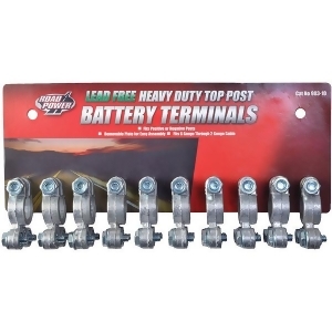 Road Power 903-10 Top Post Battery Terminal, 10-Pack, Chrome, 6 and 12-Volt (B000CQDMNY)