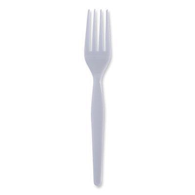 Boardwalk® Heavyweight Polystyrene Cutlery, Fork, White, 1000/carton BWKFORKHW 