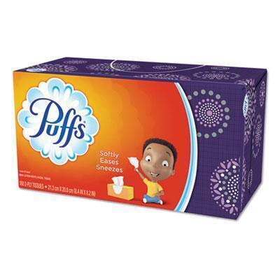 Puffs® White Facial Tissue, 2-Ply, 180 Sheets/Box 87611BX 