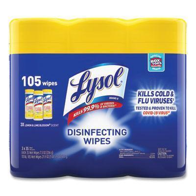 LYSOL® Brand WIPES,DISINF,LL,35CT-3PK 19200-82159 