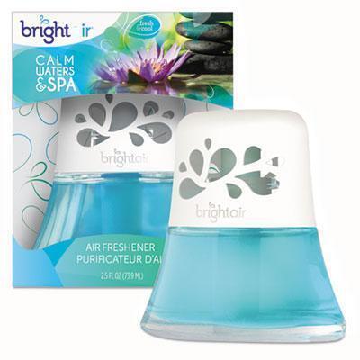 BRIGHT Air® Scented Oil Air Freshener, Calm Waters And Spa, Blue, 2.5 Oz 900115 