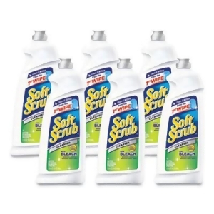 Case of pack 6 Soft Scrub Antibacterial Cleaner with Bleach Surface Cleanser  Commercial  36 Ounce