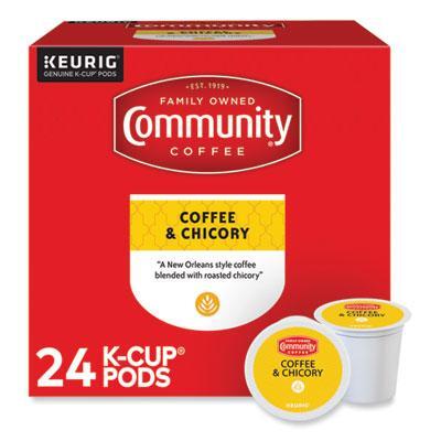 Community Coffee® Coffee and Chicory K-Cup, 24/Box 5000374326 